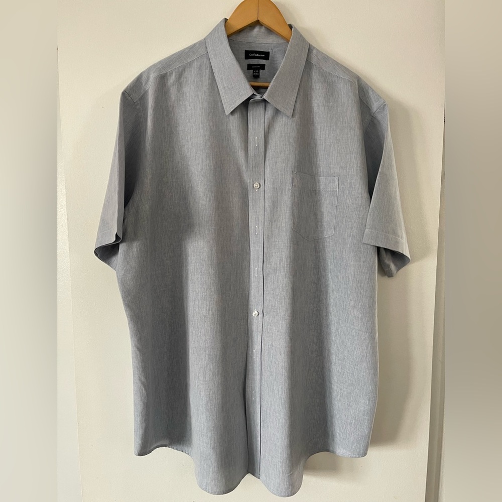 Croft & Barrow Men’s XXL Light Blue Short Sleeve Button Up Shirt